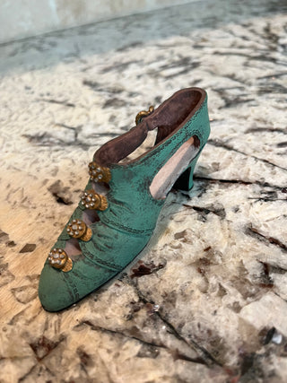 Miniature Victorian Heel Teal
