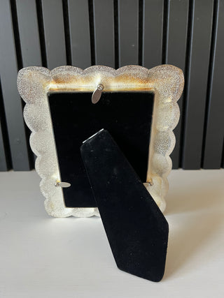 Godinger silver plated scalloped frame