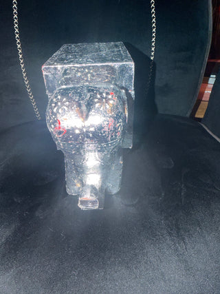 Metallic Elephant Keepsake  box carved decorative storage box