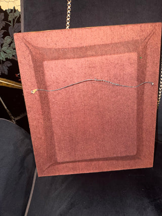 3 D Frame  16" H X 14" W with a red robbin on a flower branch