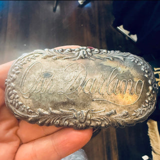 Victorian Our Darling Coffin Plaque