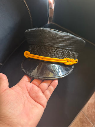 Vintage Trainman Conductor Hat Rail Road Uniform Cap Size 7 5/8