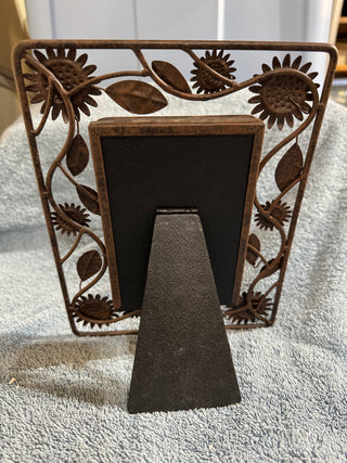 Metal Sunflower Brown Frame