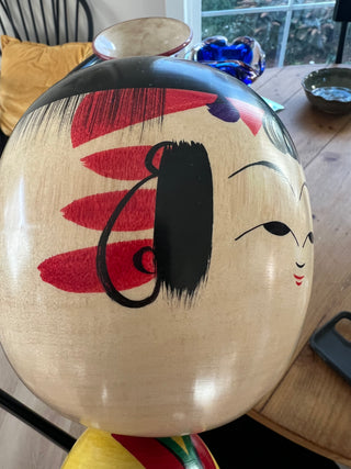Vintage Wooden Kokeshi Doll 18 inch