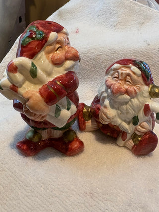 Vtg. (1990) Fitz & Floyd Santa S&P shakers