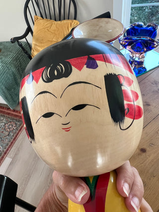 Vintage Wooden Kokeshi Doll 18 inch