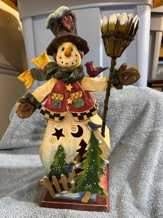 Wooden Snowman Tabletop Decor