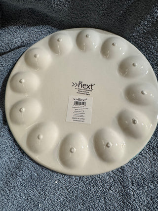 Snowman Deviled Egg Plate