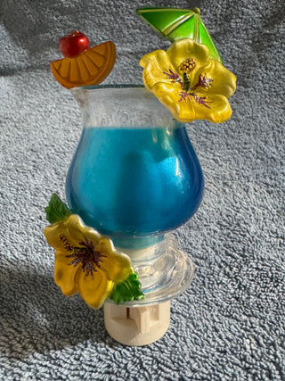 Vtg Tropical Drink Acrylic Night Light