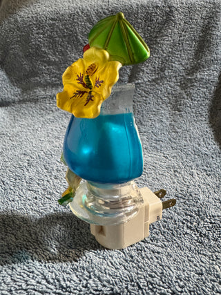 Vtg Tropical Drink Acrylic Night Light