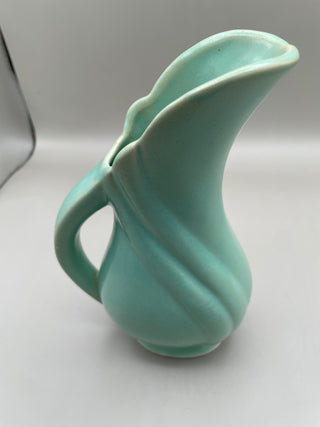 Mint Green MCM USA Pottery Vase