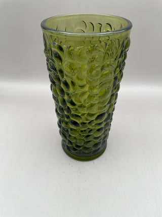 Indiana Glass Green Bubble Vase