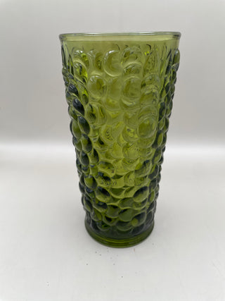 Indiana Glass Green Bubble Vase