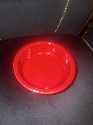 Fiesta Ware Vintage Red 7" Cereal Fruit Bowl each