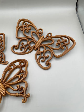 VNTG Homco Syroco 70's Butterfly  Set of 3
