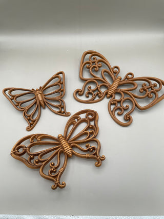 VNTG Homco Syroco 70's Butterfly  Set of 3