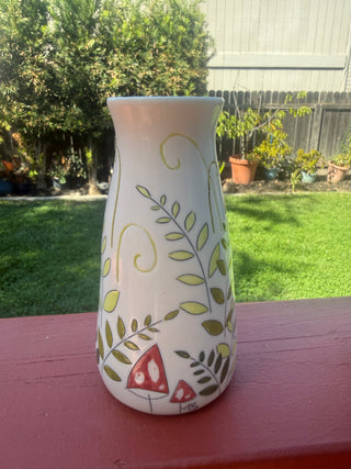 Fox & Fern Vase by Artist Meghan Bernard