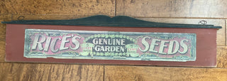 RICE SEED CO OF NEW YORK ANTIQUE ADVERTISING SIGN