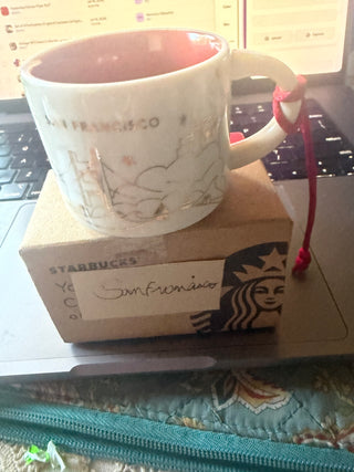 Starbucks San Francisco California Mug Ornament 2 Fl. Oz