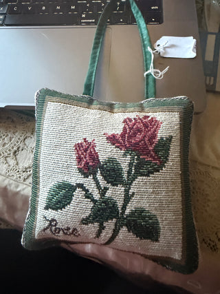 Needle point door handle decoration