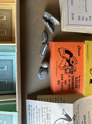 Vintage 1961 Parker Brothers monopoly