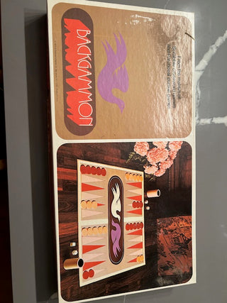 Vintage Backgammon Board Game – Retro 1970s