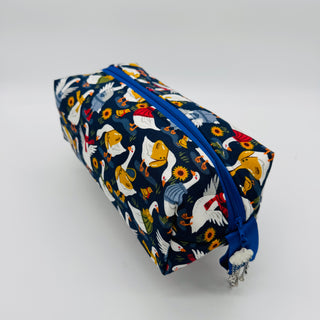 Handmade Cosmetic Bag - Raining Geese - RCD