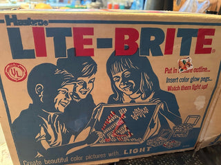 Vintage Hasbro Lite-Brite 1967 Copyright – Complete Working Set with Original Box