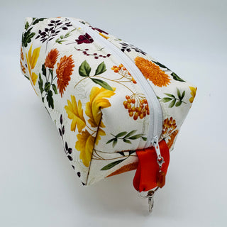 Handmade Cosmetic Bag - Fall Floral - RCD
