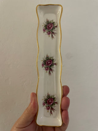 Fine bone china  floral mint tray