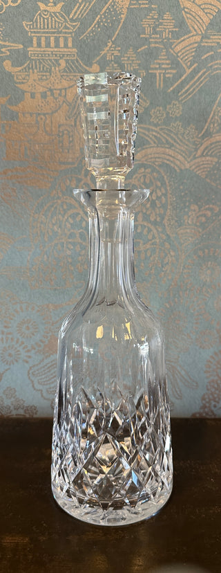 Waterford Crystal Lismore Wine Decanter with Original Stopper — Cut Lead Crystal, Made in Ireland