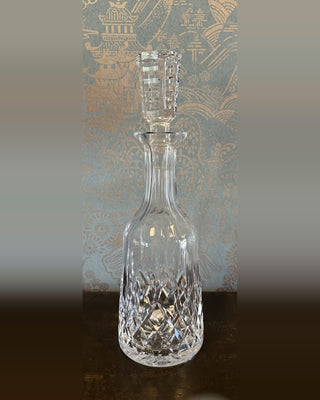 Waterford Crystal Lismore Wine Decanter with Original Stopper — Cut Lead Crystal, Made in Ireland