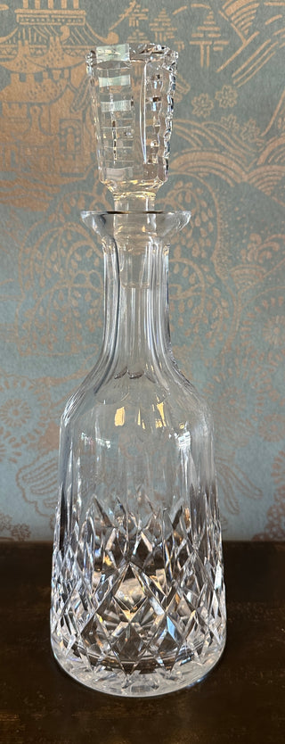 Waterford Crystal Lismore Wine Decanter with Original Stopper — Cut Lead Crystal, Made in Ireland