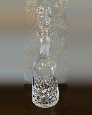 Waterford Crystal Lismore Wine Decanter with Original Stopper — Cut Lead Crystal, Made in Ireland