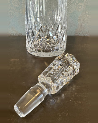 Waterford Crystal Lismore Wine Decanter with Original Stopper — Cut Lead Crystal, Made in Ireland