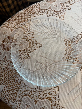 Vintage Arcoroc France Seabreeze glass salad plate with scalloped edges - sold separately