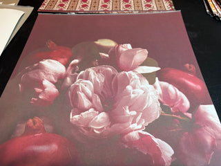 Crimson & Roses — Vintage Floral Scrapbook Kit