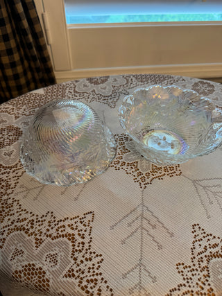 Vintage Iridescent Small Flower Serving Bowl - sold separately
