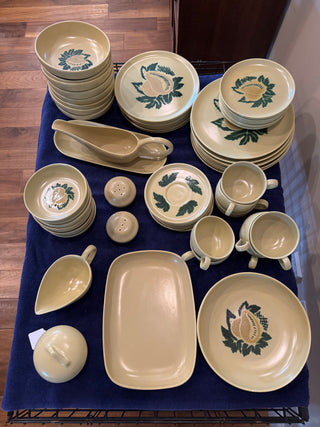 Vtg MCM BrockWare Mango Dinnerware Set