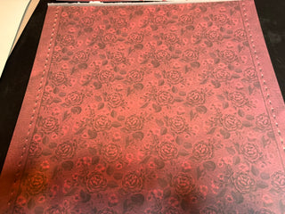 Crimson & Roses — Vintage Floral Scrapbook Kit