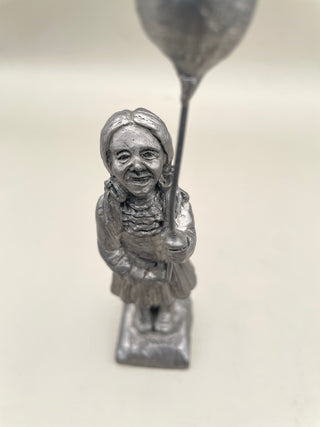 VNTG Pewter Girl w/Balloon Michael Ricker
