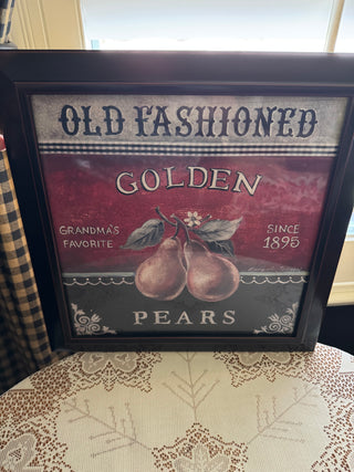 Golden Pear  Framed Print by Kimberly Polson