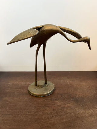 Vintage brass crane