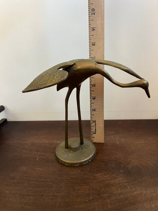 Vintage brass crane