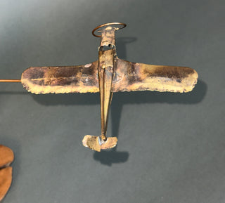 "Control Tower Stay Clear!" – Vintage Mid-Century Kinetic Balance Sculpture by Jim Hacker (1975)