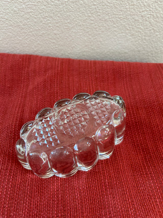 Clear Glass Spoon/Fork Holder