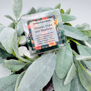 DIY Cotton Spa Mask - Lavender, Cinnamon and Oat