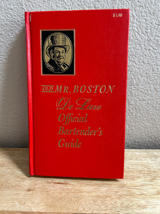 Old Mr. Boston: Bartender’s Guide Book, red hardcover. As is.