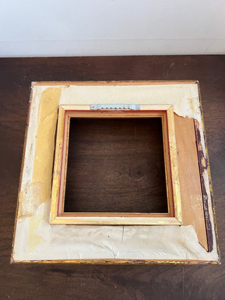 Vintage gold square picture frame