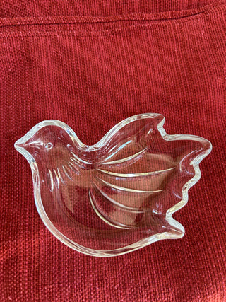 Mikasa Glass Peace Dove Dish
